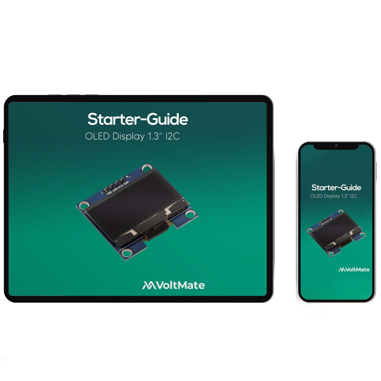 VoltMate OLED-Display mit 1,3 Zoll und I2C-Schnittstelle